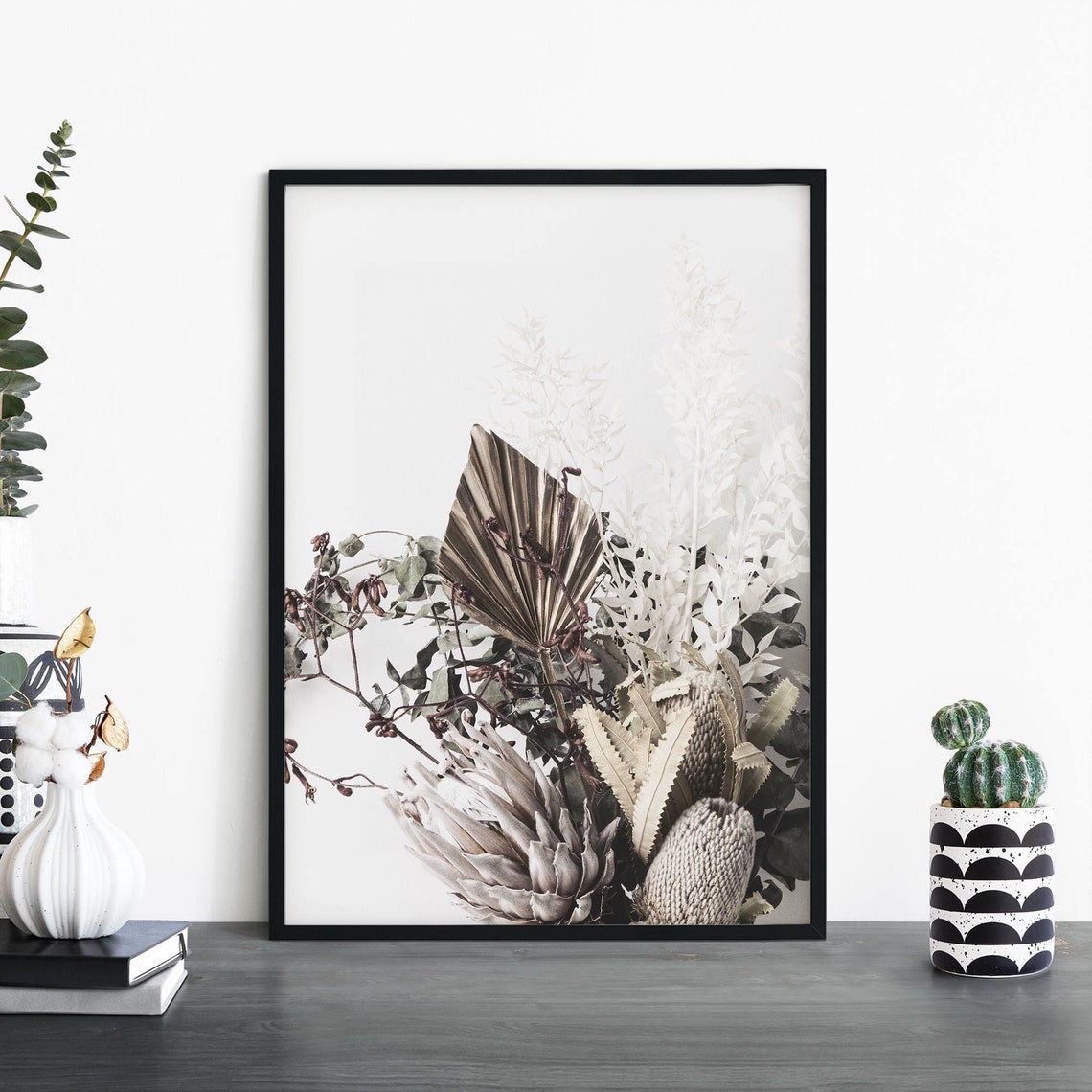 Australian Native Dried Flower Bouquet Photographic Botanical Print