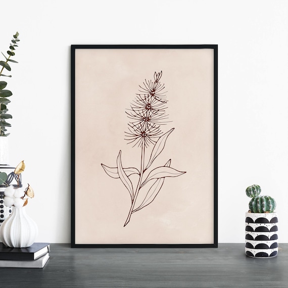 Bottlebrush Australian Native Floral Art Print