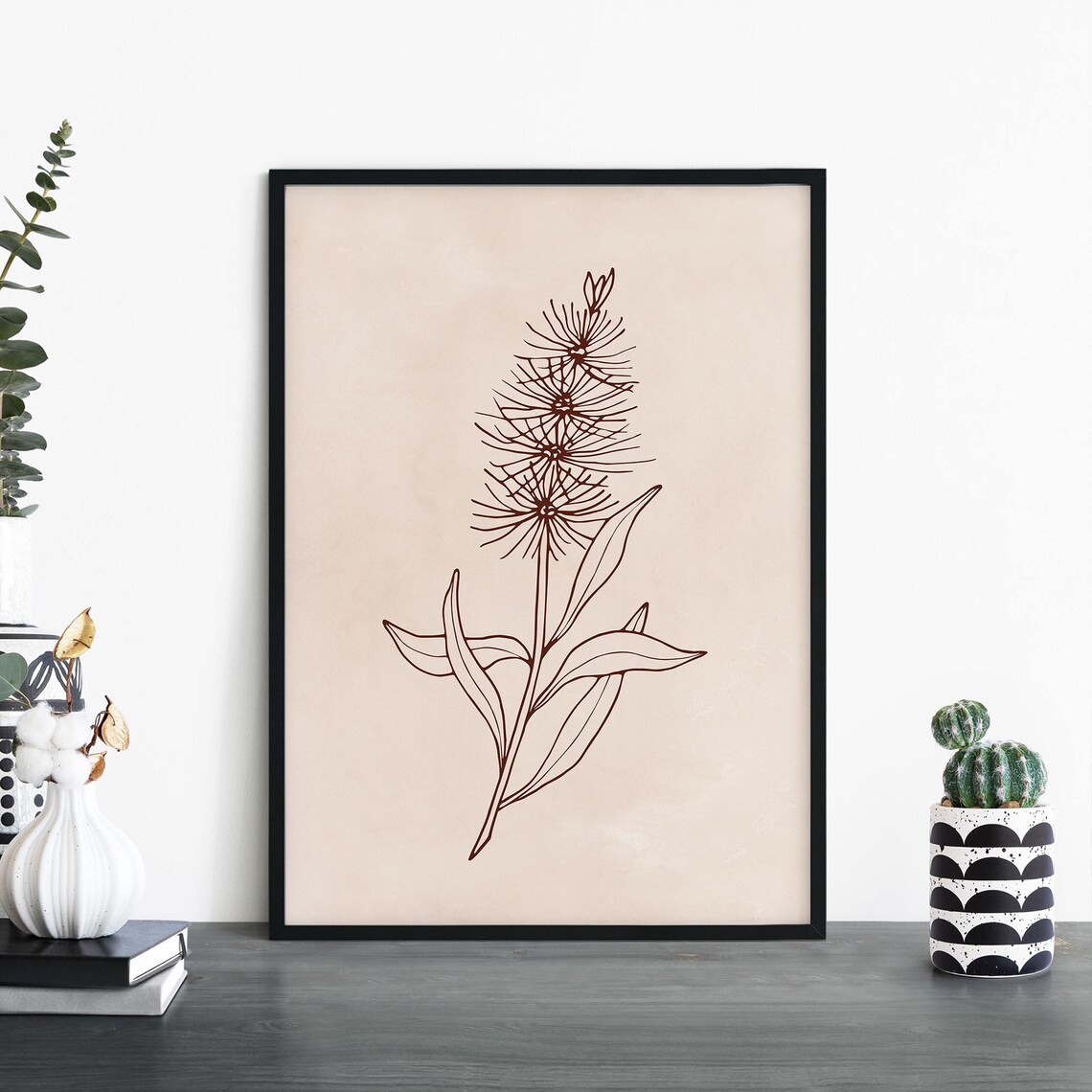 Bottlebrush Australian Native Floral Art Print