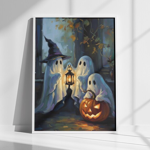 Halloween Wall Art Vintage Trio Print Instant