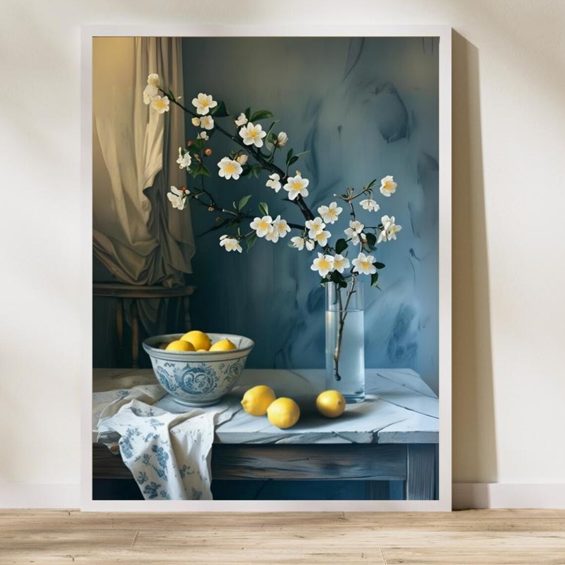 Vintage Inspired Spring Still Life, Kitchen Wall Art
