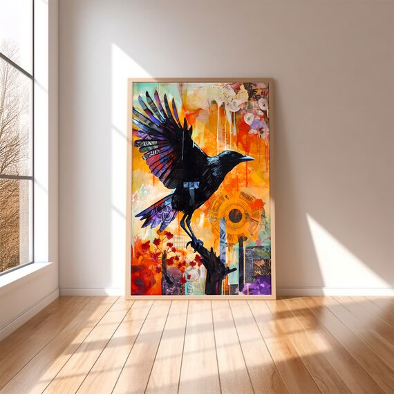 Corvid Magic Wall Art Instant Print For Bird Lovers