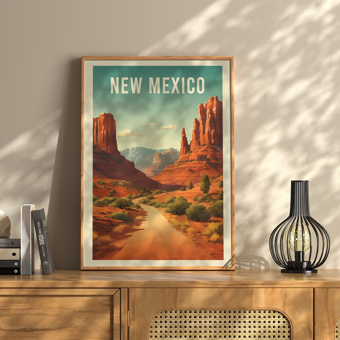 New Mexico Travel Poster, Southwest State Decor