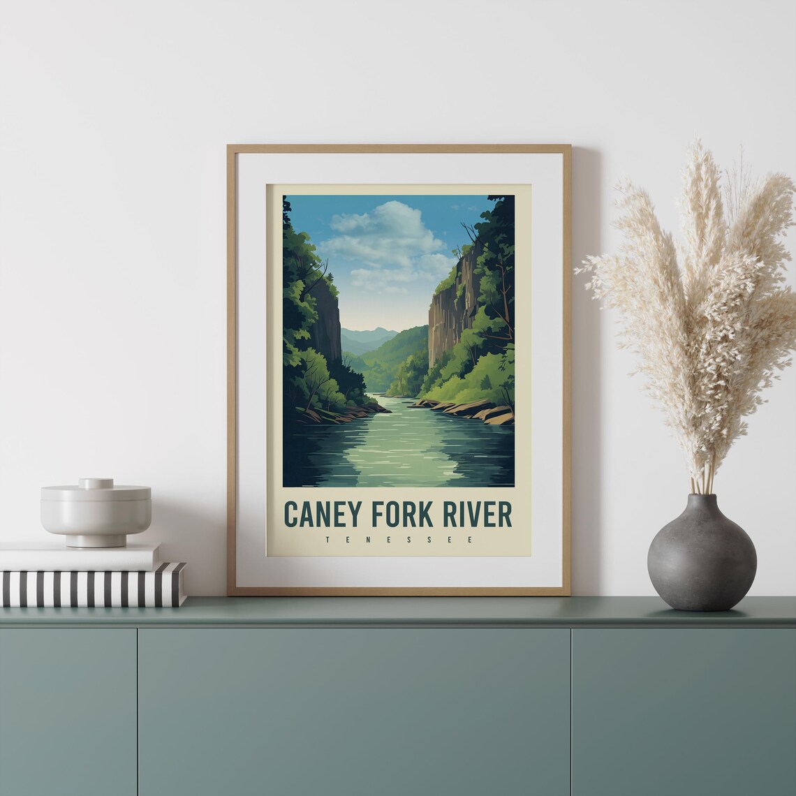 Caney Fork River Tennessee Travel Poster, River Decor - Image 3