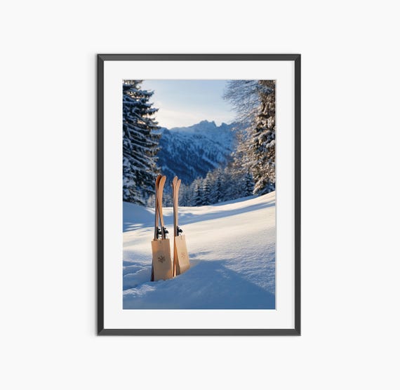 Ski Wall Art Photography Prints Mountain Winter Museum Quality Poster