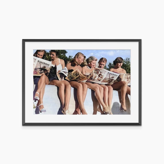 Newspaper Print Photography Prints Fashion Poster Wall Art Fine Museum Quality
