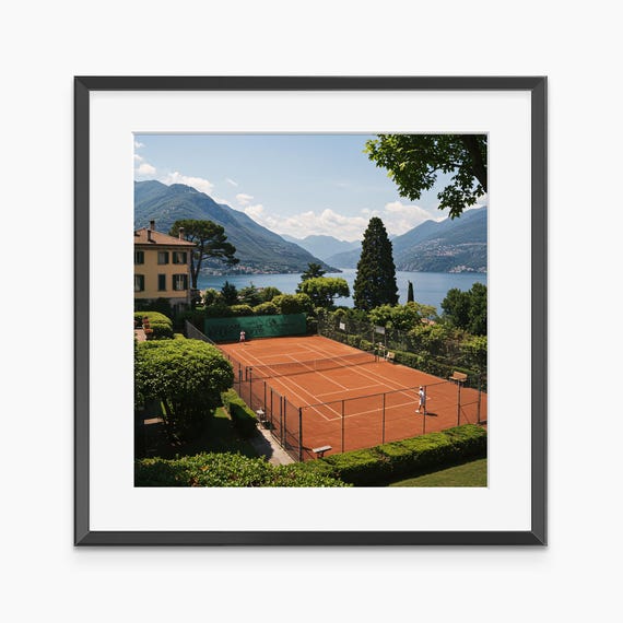 Tennis Poster Photography Prints Wall Art Sports Court Fashion Living Room Decor Museum Grade
