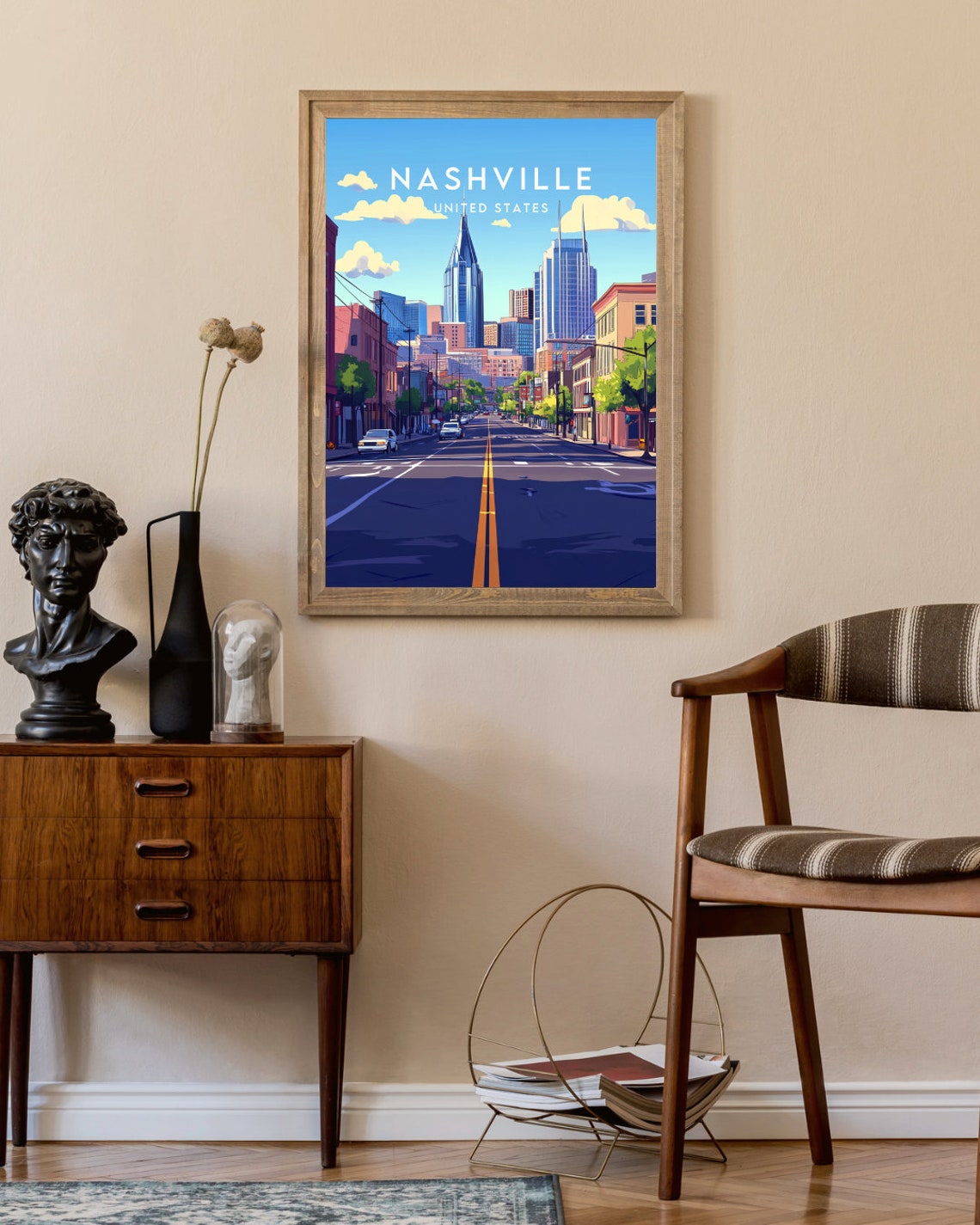 Nashville Travel Print United States Nashville Poster America Poster Travel Wall Art America Print America Nashville Usa Tennessee - Image 2