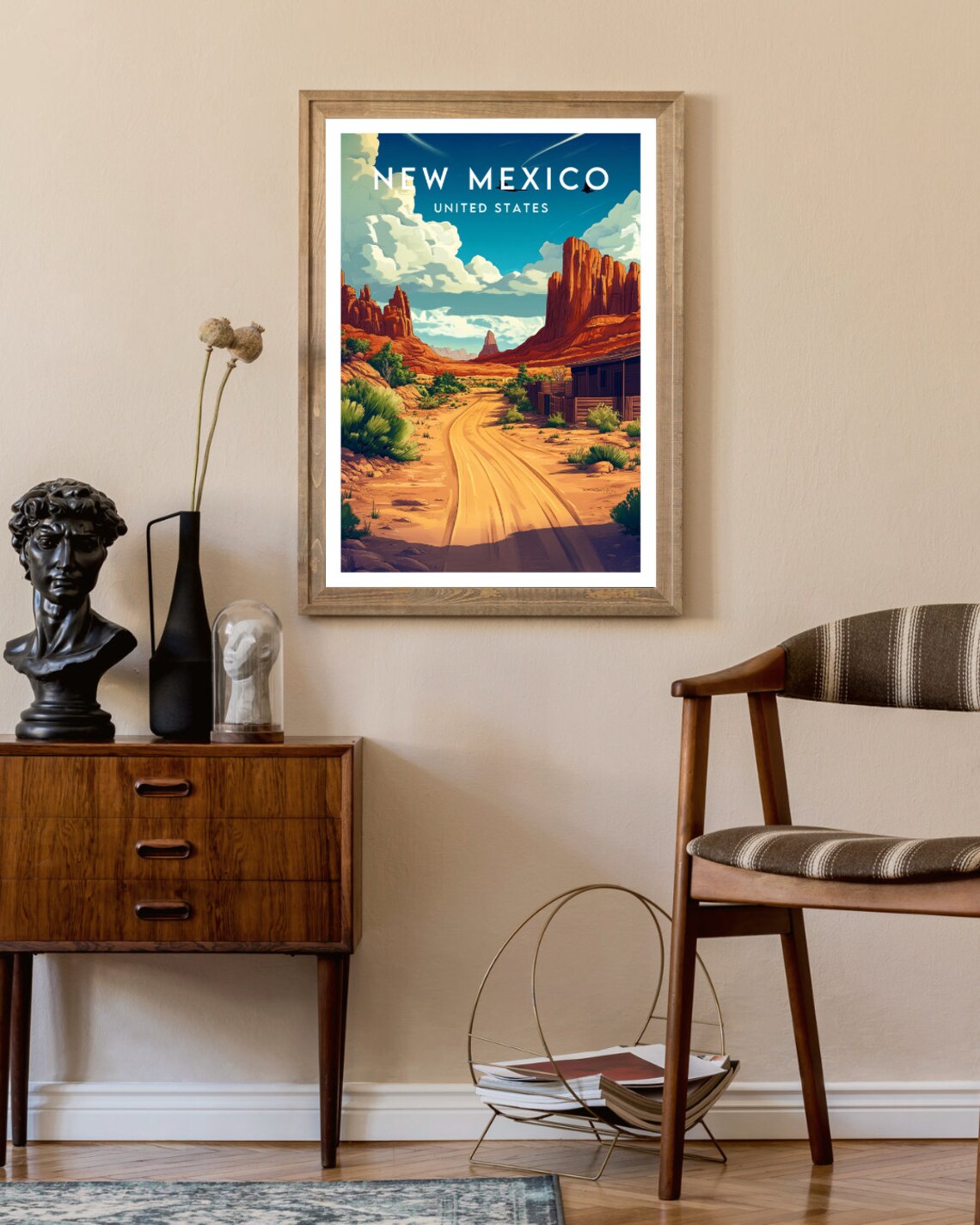 New Mexico Travel Poster, United States Wall Art - Image 2