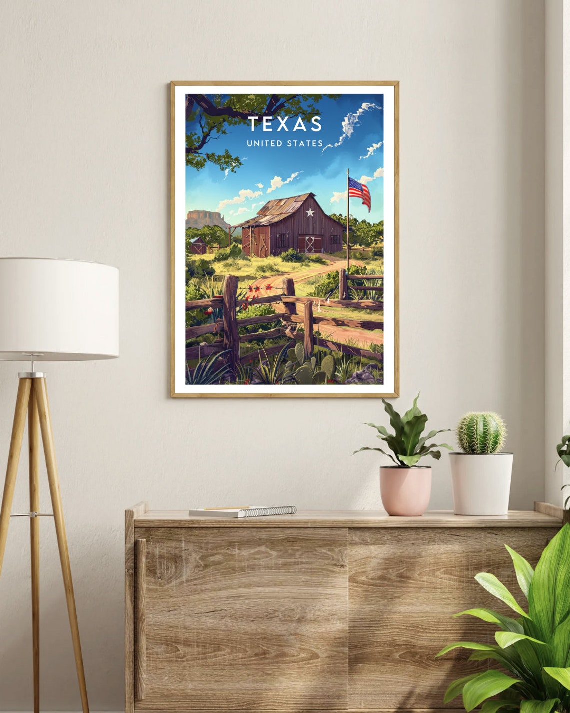 Texas Travel Print United States Texas Poster America Poster Travel Wall Art America Print Poster America Texas Wall Art Usa - Image 3