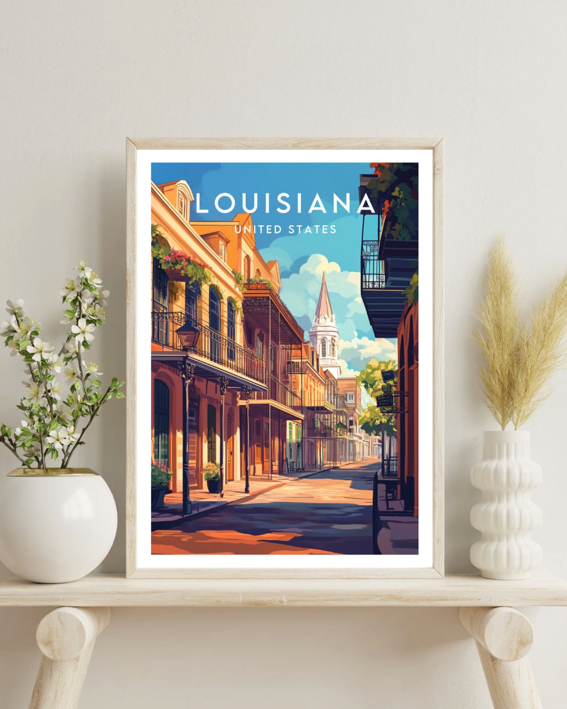Louisiana Travel Print United States Louisiana Poster America Poster Travel Wall Art America Print America Louisiana Wall Art Usa - Image 4