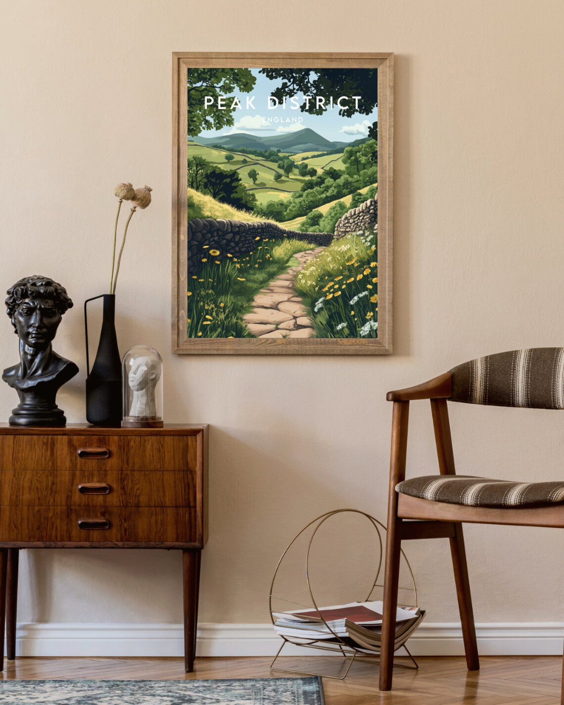 Peak District Travel Poster, England Wall Art Print - Image 2