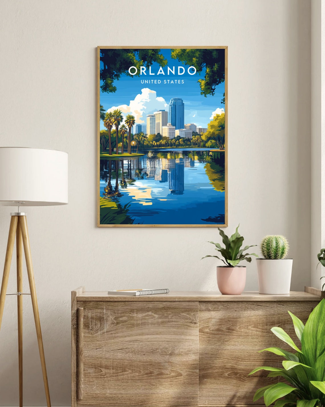 Orlando Travel Print United States Orlando Poster America Poster Travel Wall Art America Print Poster America Orlando Usa Florida - Image 4