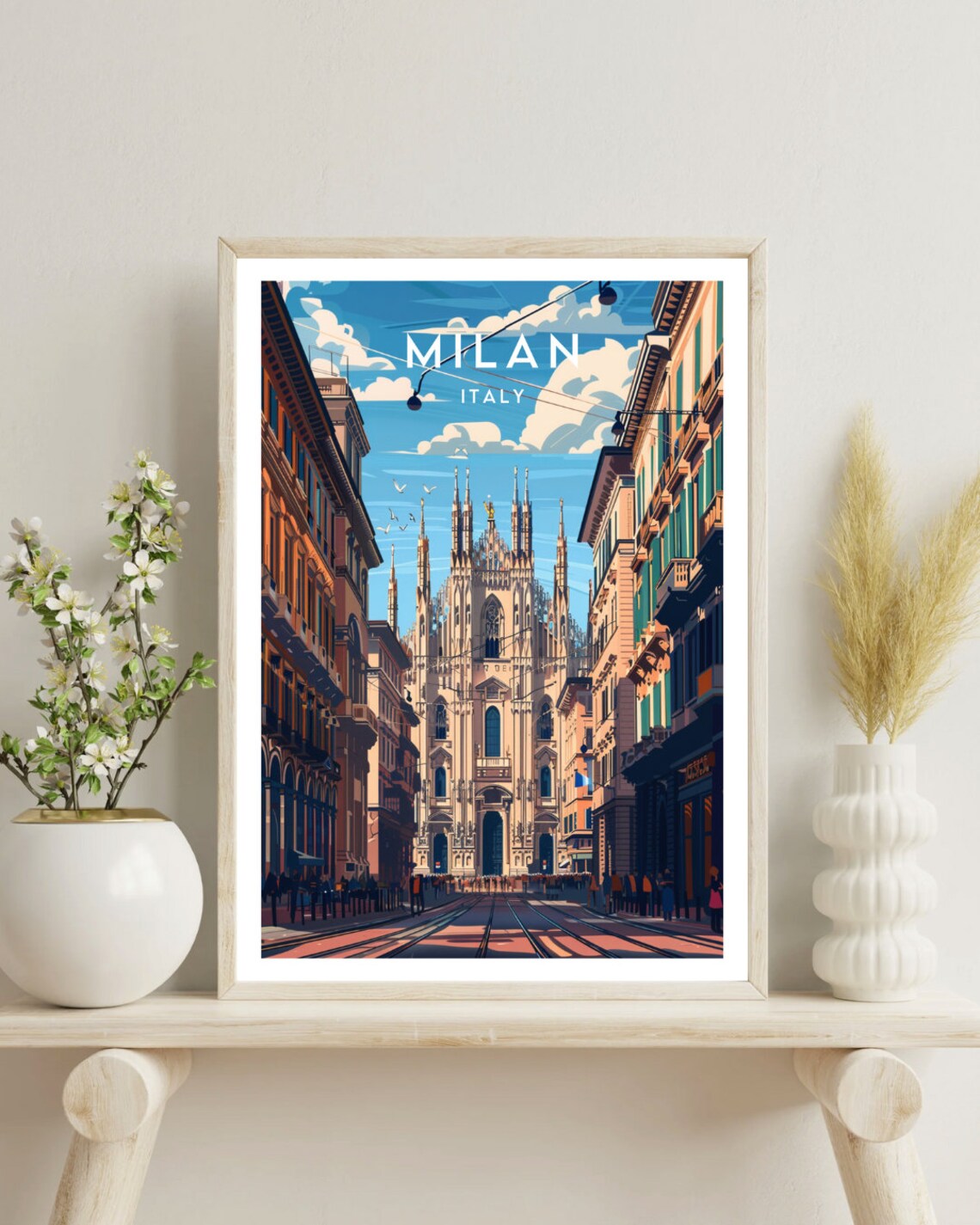 Milan Travel Poster, Italy Europe Wall Art - Image 4