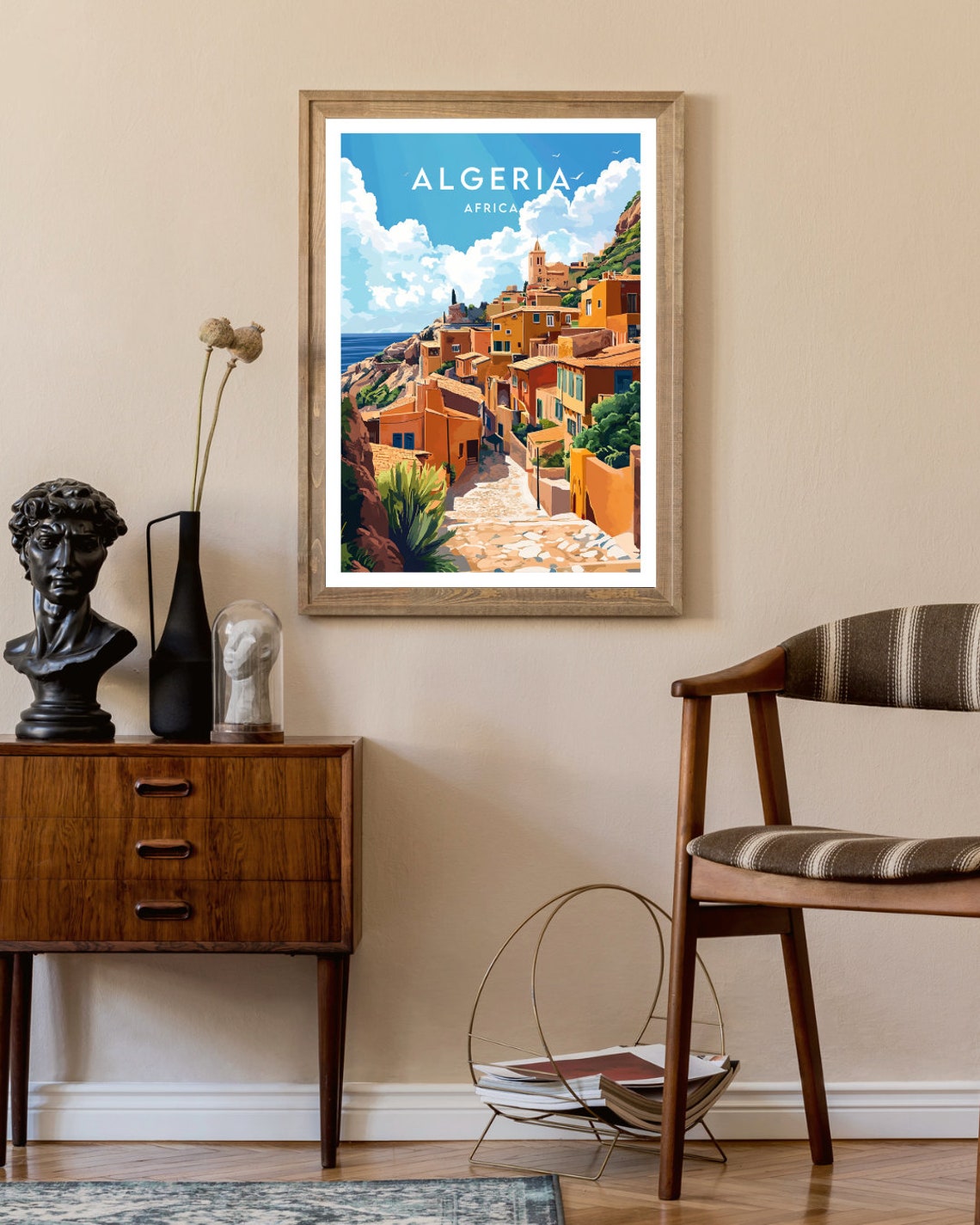 Algeria Travel Print Africa Algeria Poster Africa Poster Travel Wall Art Africa Print Algeria Wall Art Algeria Print Algiers - Image 2