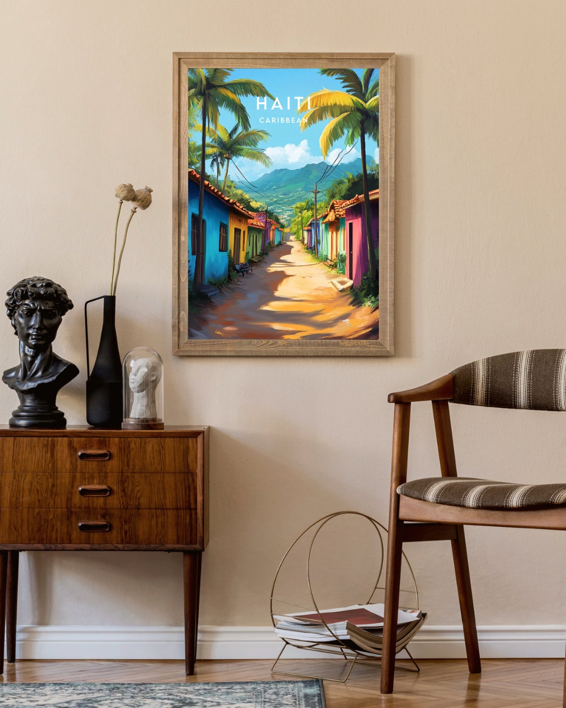 Haiti Travel Print Caribbean Haiti Poster Caribbean Poster Travel Wall Art Haiti Print Haiti Wall Art Caribbean Travel Poster - Image 2
