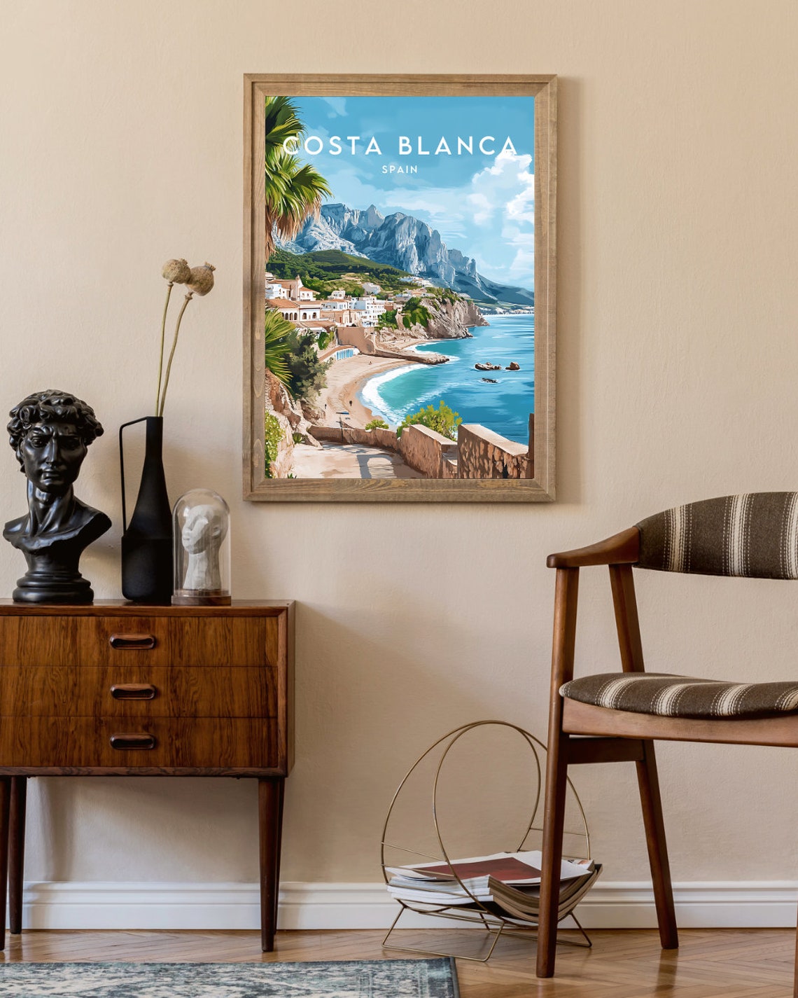 Costa Blanca Travel Print Spain Costa Blanca Poster Spain Poster Travel Wall Art Spain Print Spain Art Europe Costa Blanca Print - Image 2
