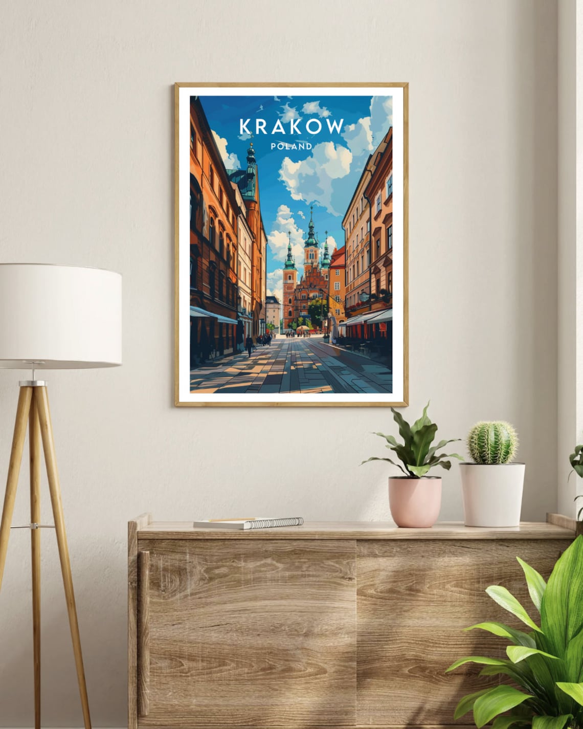 Krakow Travel Poster, Poland Europe Wall Art - Image 3