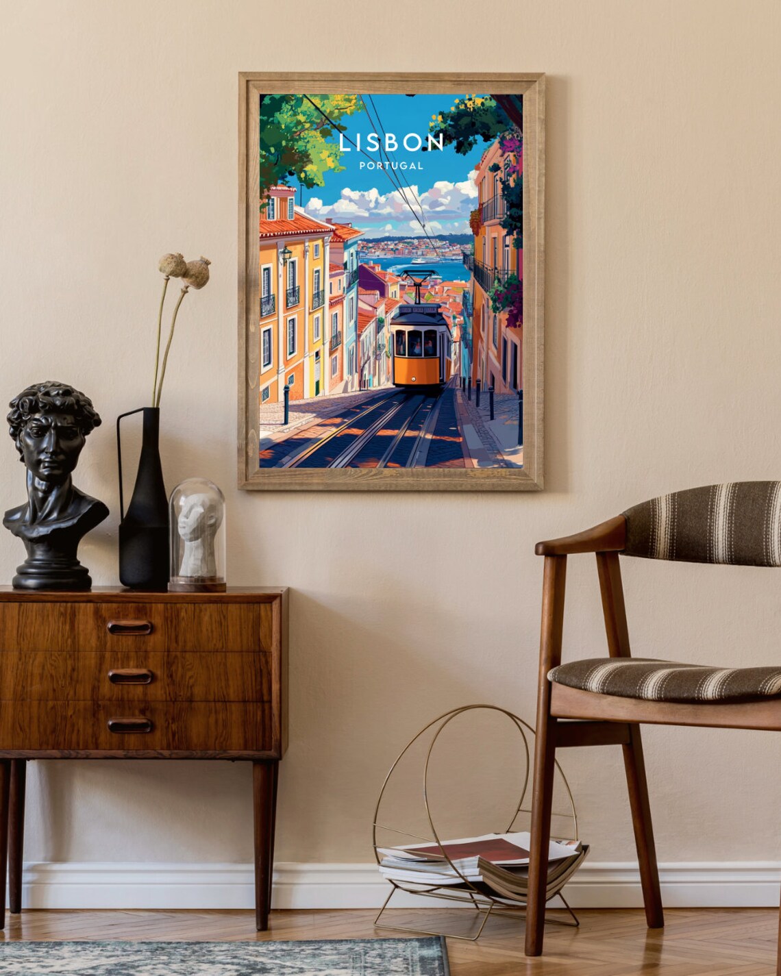 Lisbon Travel Poster, Portugal Europe Wall Art - Image 2