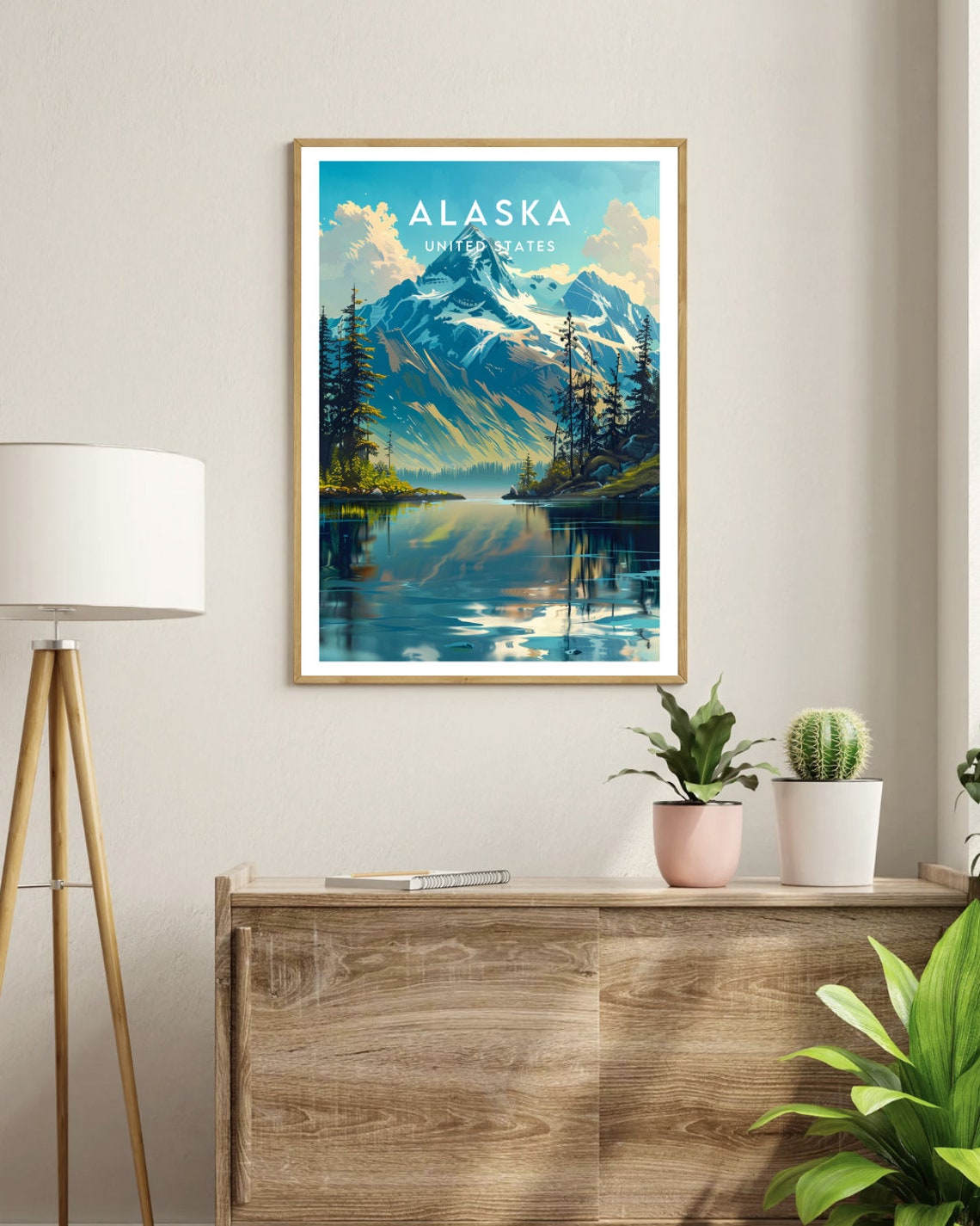 Alaska Travel Print United States Alaska Poster America Poster Travel Wall Art America Print America Alaska Usa United States - Image 3