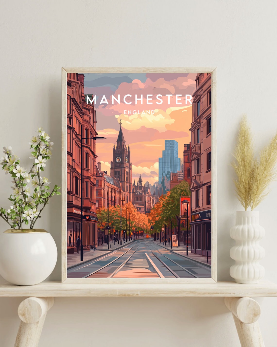 Manchester Travel Poster, England Travel Print - Image 4
