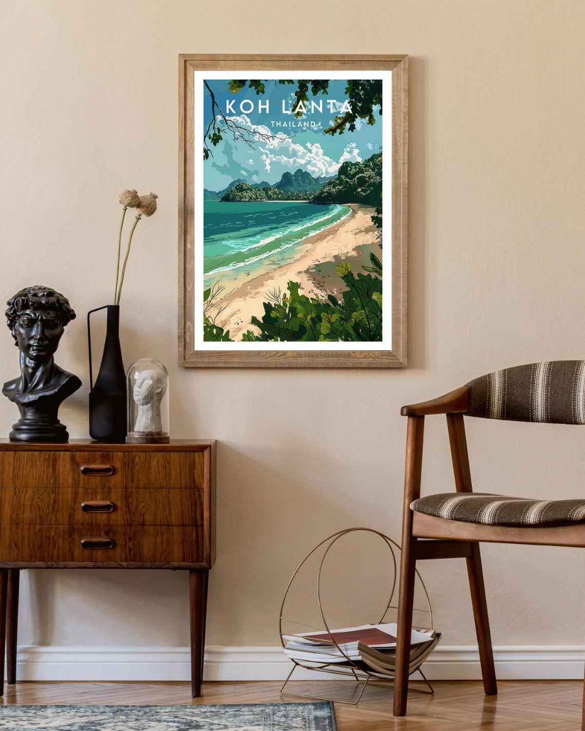 Koh Lanta Travel Print Thailand Koh Lanta Poster Thailand Poster Travel Wall Art Thailand Print Koh Lanta Ko Lanta Thai Poster - Image 2