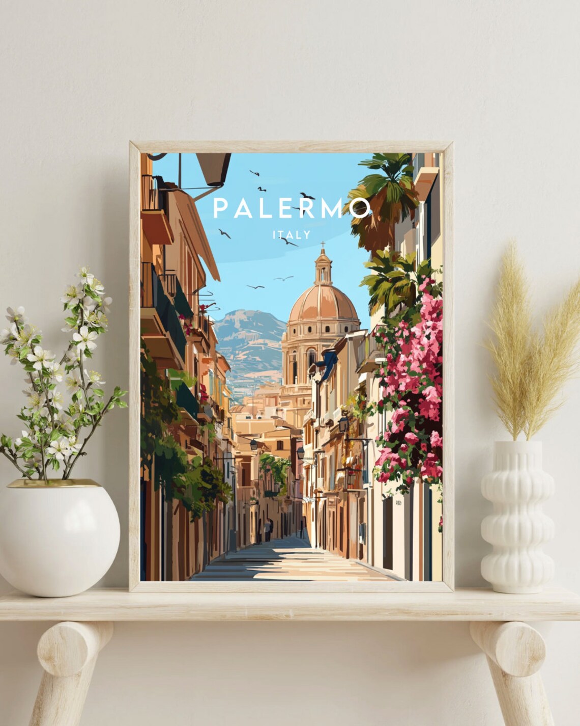 Palermo Travel Poster, Italy Europe Wall Art - Image 4
