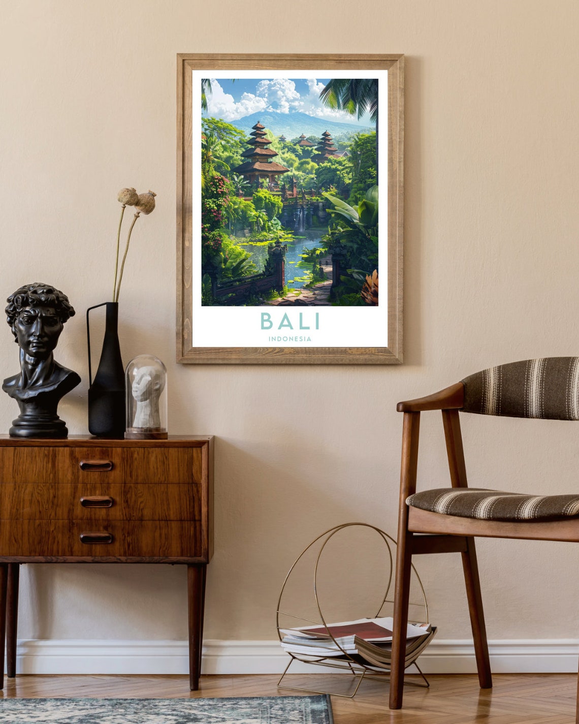 Bali Travel Print Indonesia Bali Poster Indonesia Poster Travel Wall Art Indonesia Print Island Poster Indonesia Asia Ubud - Image 2