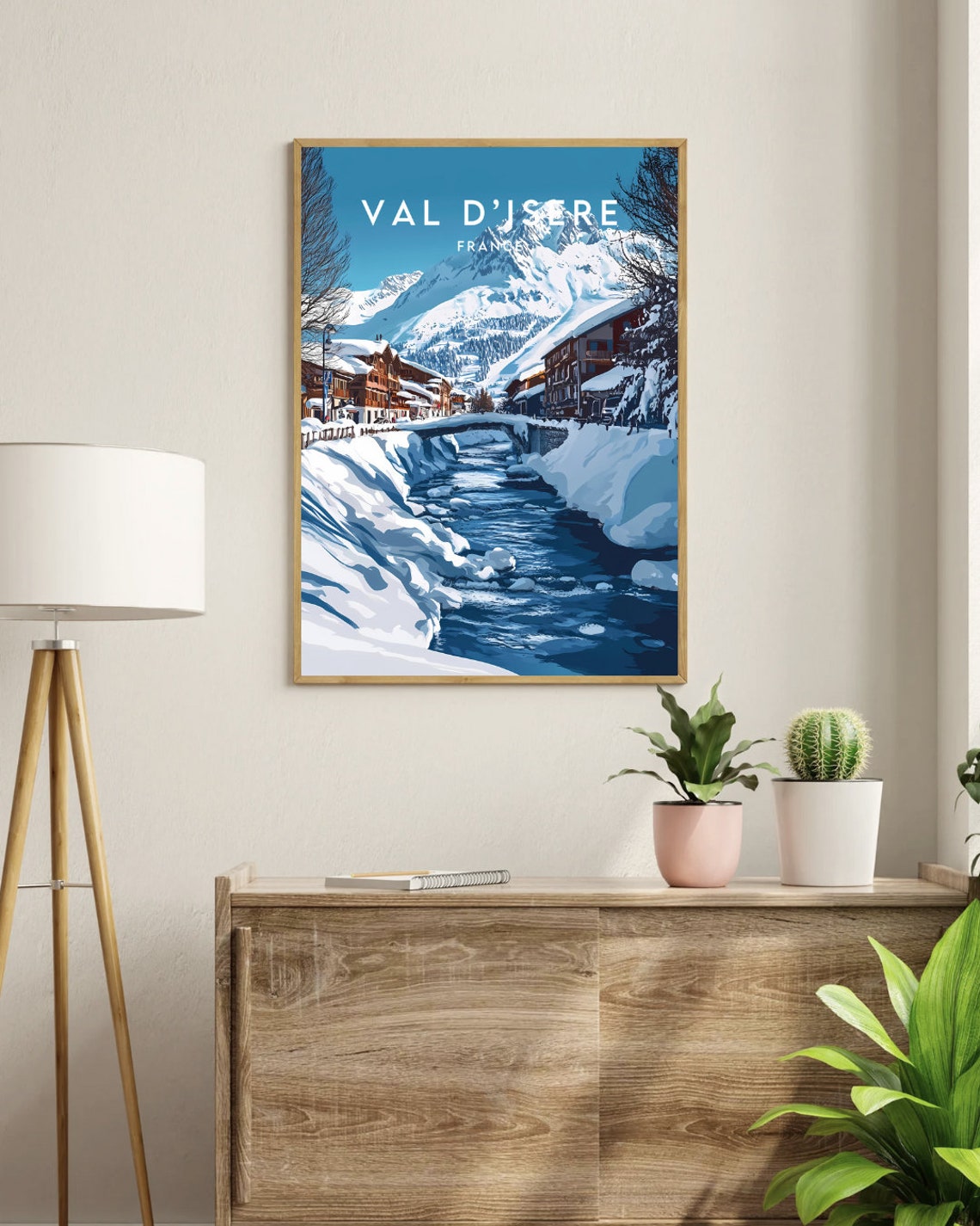 Val Disere Travel Print France Val Disere Poster France Poster Travel Wall Art France Print France Europe Val Disere Wall Art - Image 3