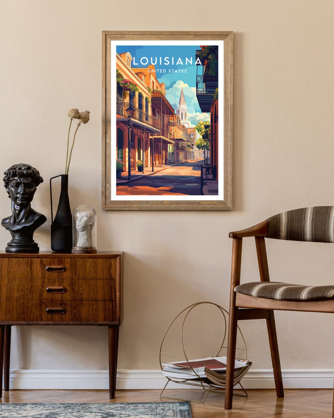 Louisiana Travel Print United States Louisiana Poster America Poster Travel Wall Art America Print America Louisiana Wall Art Usa - Image 2