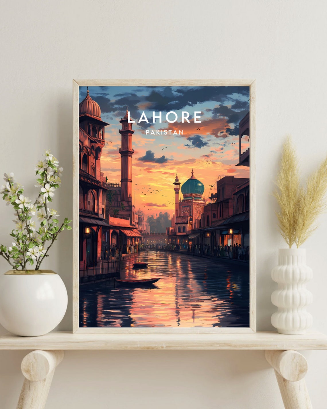 Lahore Travel Print Pakistan Lahore Poster Pakistan Poster Travel Wall Art Pakistan Print Lahore Wall Art Travel Poster Pakistan - Image 4
