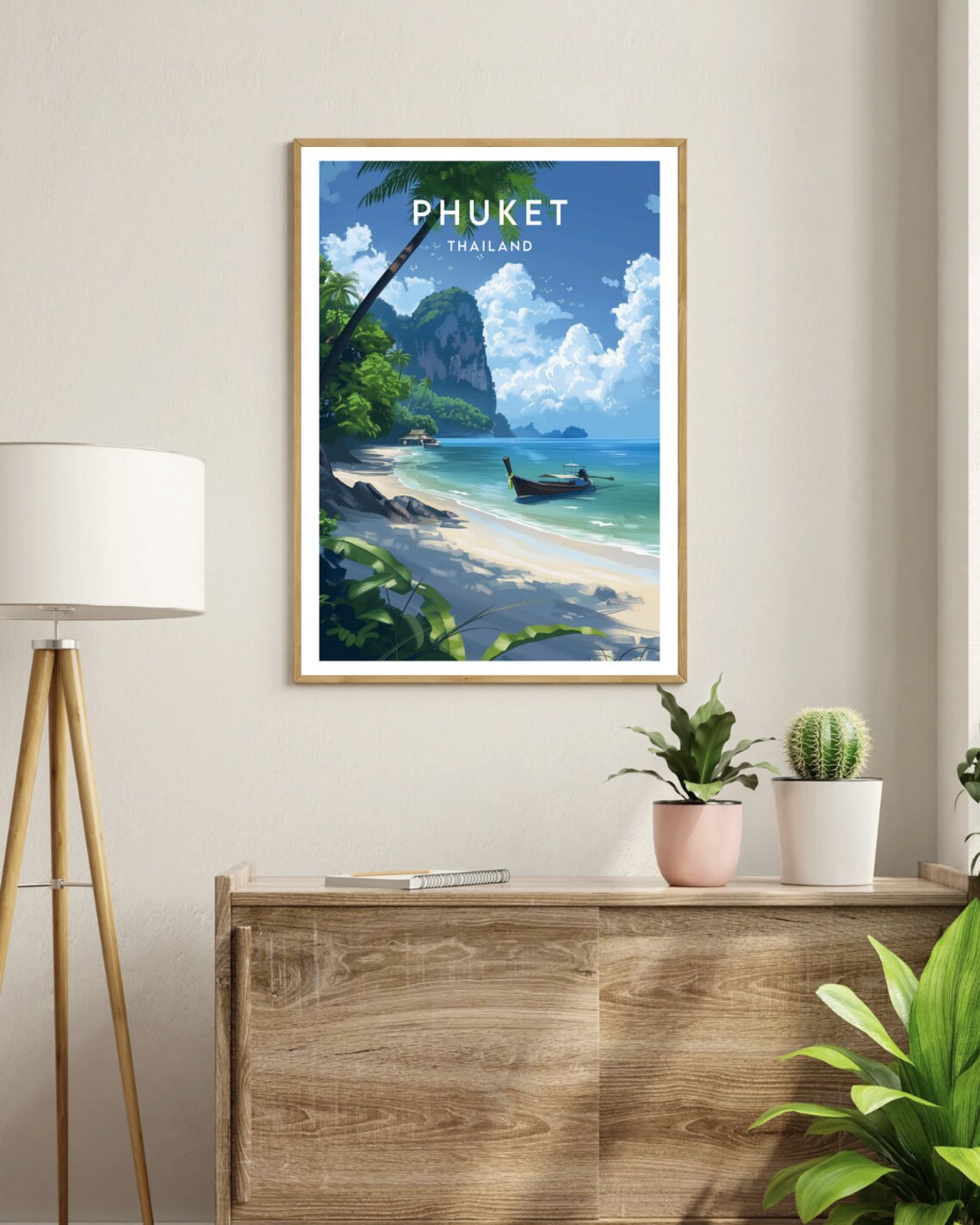 Phuket Travel Poster, Thailand Beach Wall Art - Image 3