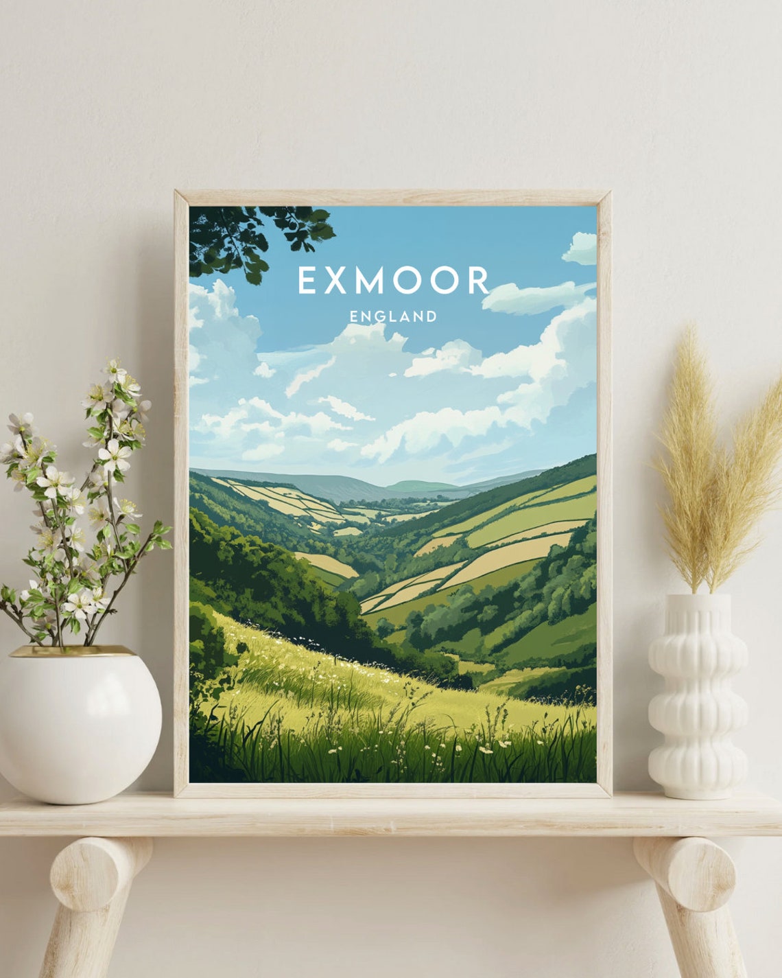 Exmoor Travel Print England Exmoor Poster England Poster Travel Wall Art England Print Poster England Europe Exmoor Uk Britain - Image 4