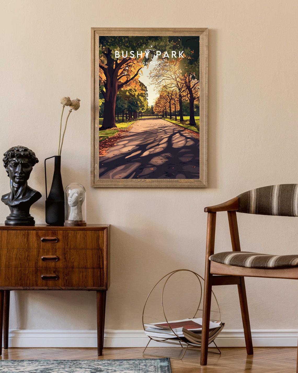 Bushy Park Travel Print London Bushy Park Poster London Poster Travel Wall Art London Print England Europe London Bushy Park Print - Image 2