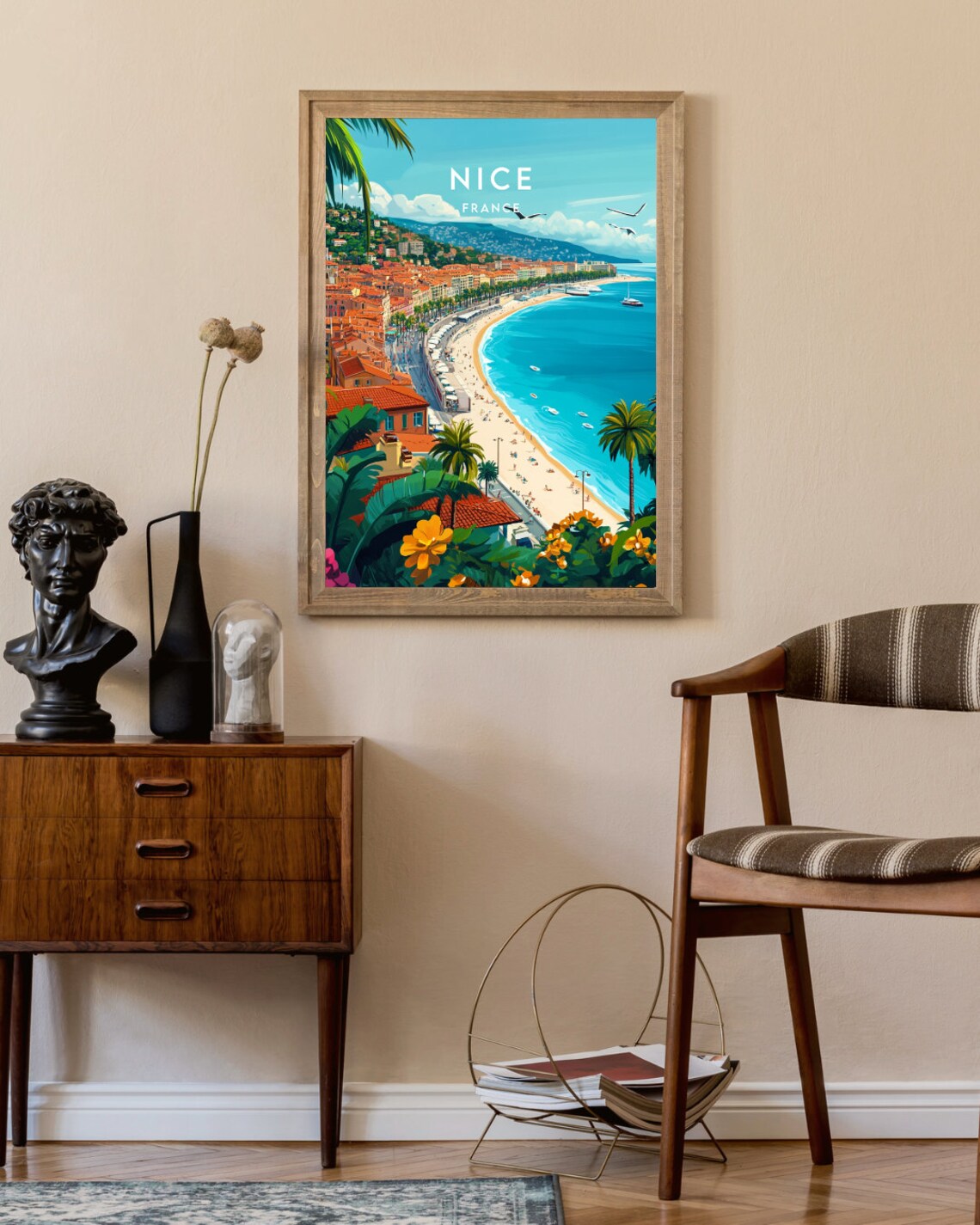 Nice France Travel Poster, South of France - Image 2