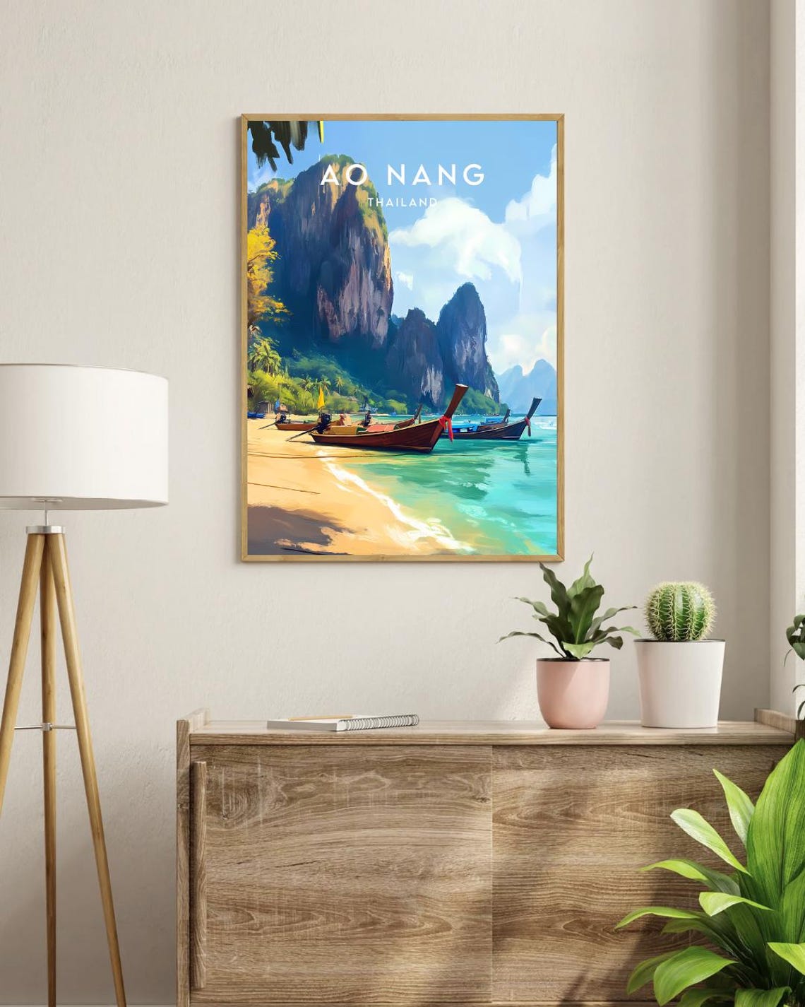 Ao Nang Travel Print Thailand Ao Nang Poster Thailand Poster Travel Wall Art Thailand Print Thai Poster Krabi Poster Krabi Ao Nang - Image 3