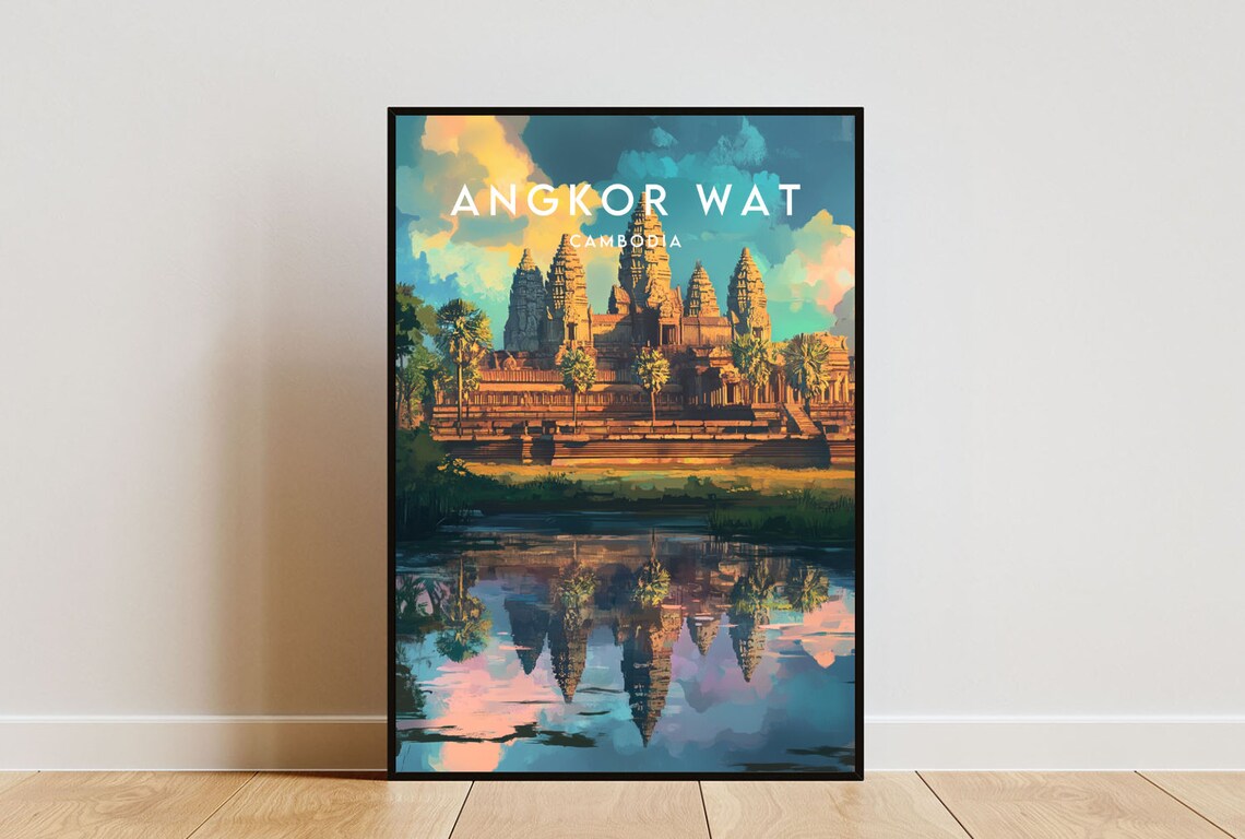 Angkor Wat Se Asia Travel Wall Art Print