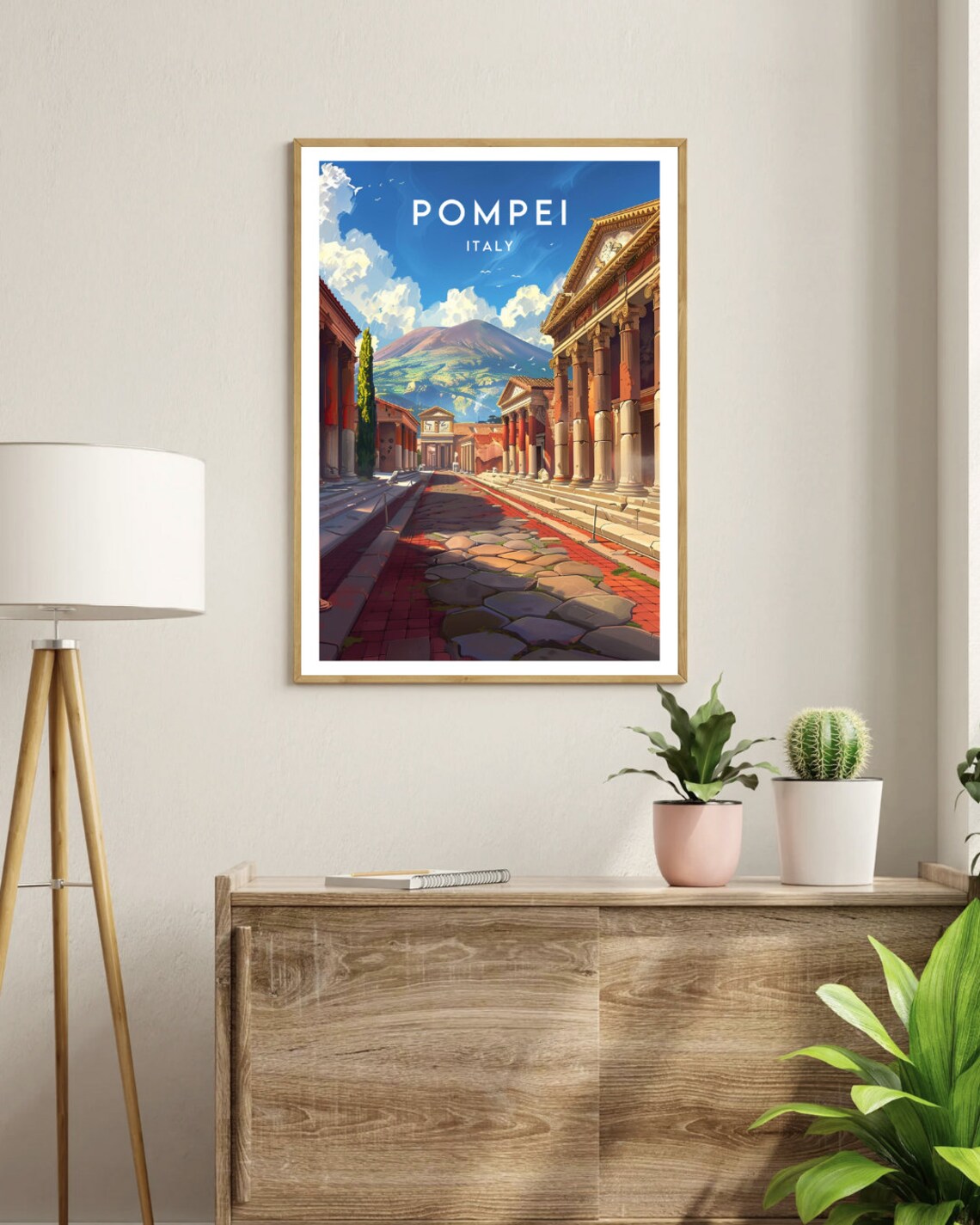 Pompei Travel Poster, Italy Europe Wall Art - Image 3