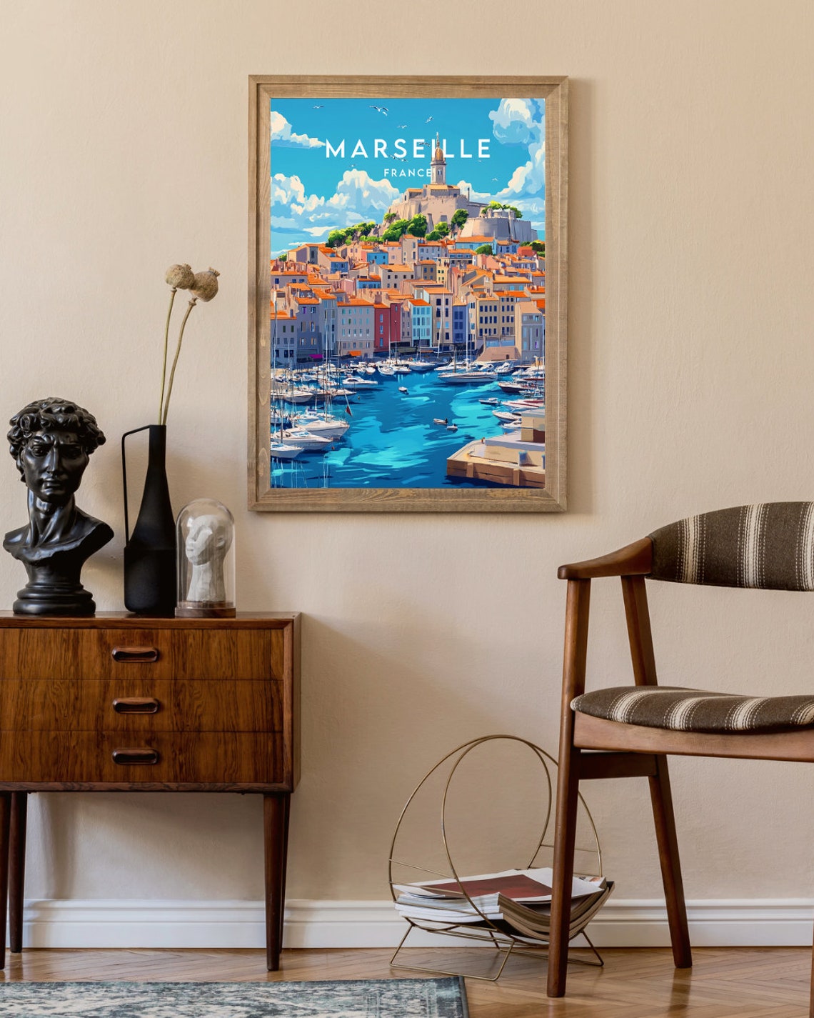 Marsielle Travel Print France Marseille Poster France Poster Travel Wall Art France Print Poster France Europe Marseille French - Image 2