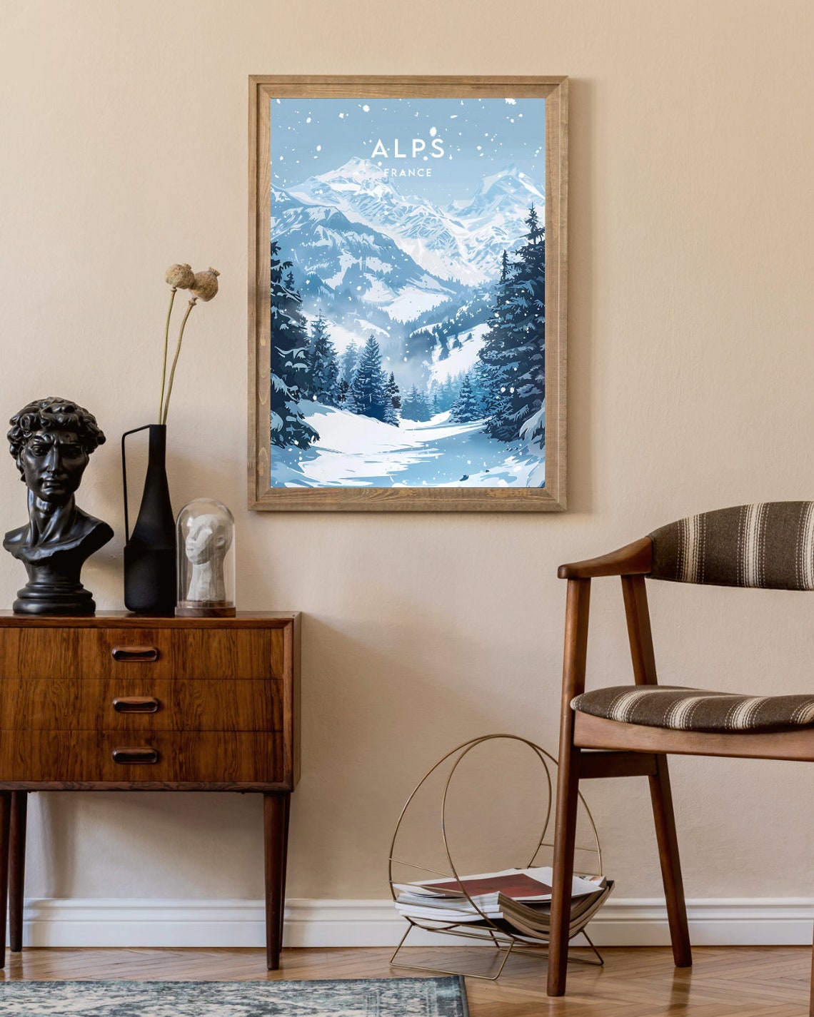 French Alps Travel Print France French Alps Poster France Poster Travel Wall Art France Print Poster France Europe Alps Wall Art - Image 2