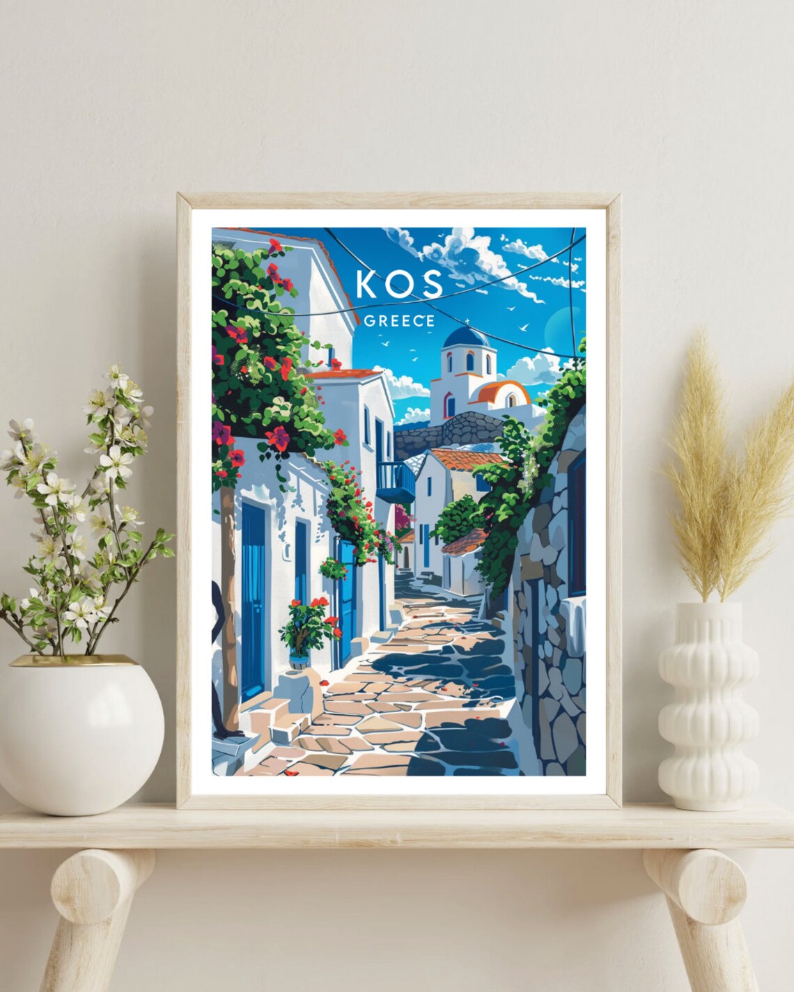 Kos Travel Print, Greece and Greek Islands Poster - Image 4