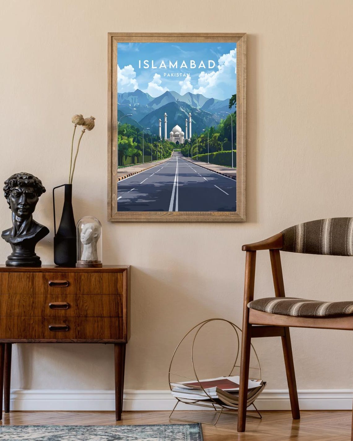 Islamabad Travel Print Pakistan Islamabad Poster Pakistan Poster Travel Wall Art Pakistan Print Islamabad Travel Poster Pakistan - Image 2