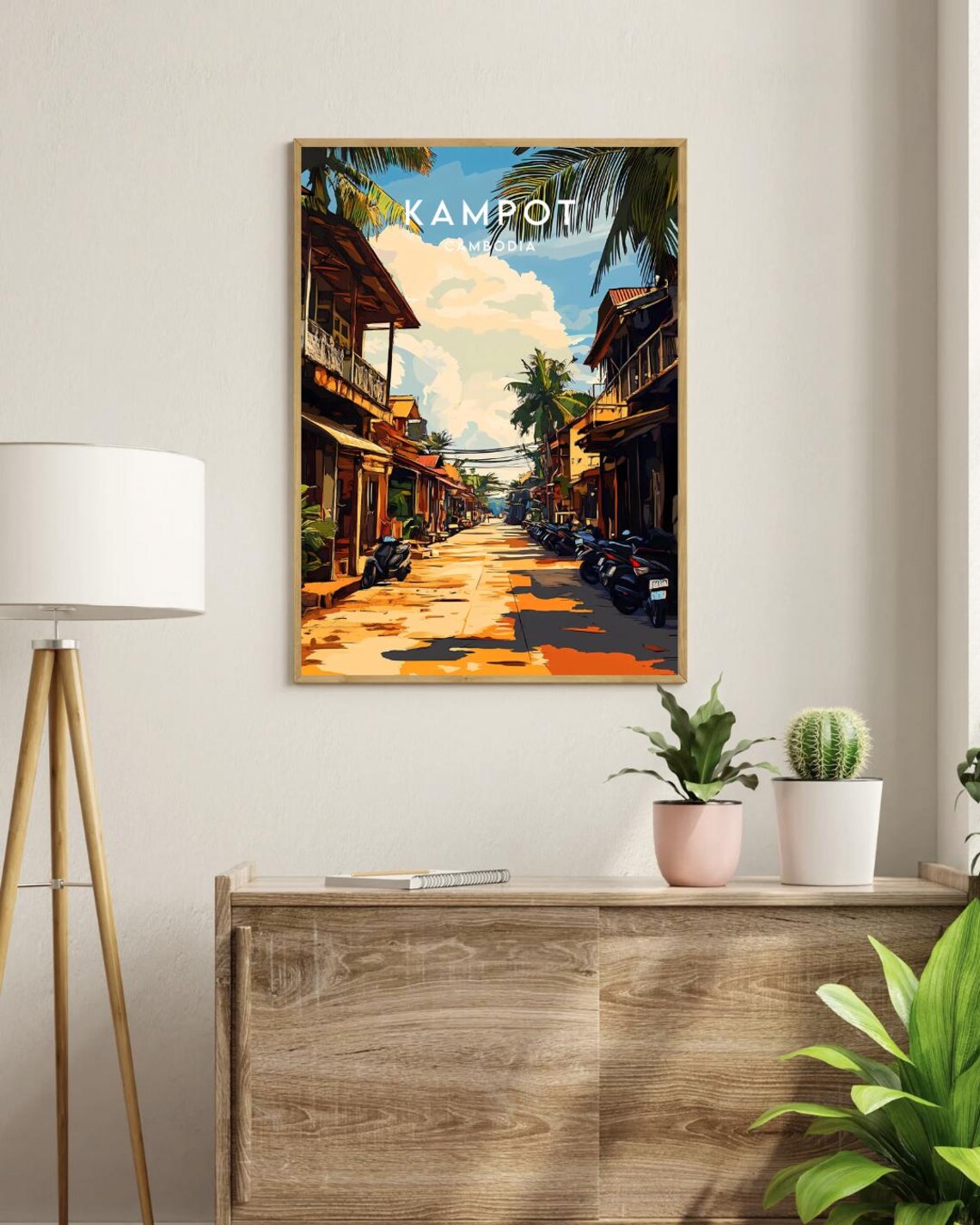 Kampot Travel Print Cambodia Kampot Poster Cambodia Poster Travel Wall Art Cambodia Print Kampot Wall Art Cambodia Se Asia Poster - Image 3