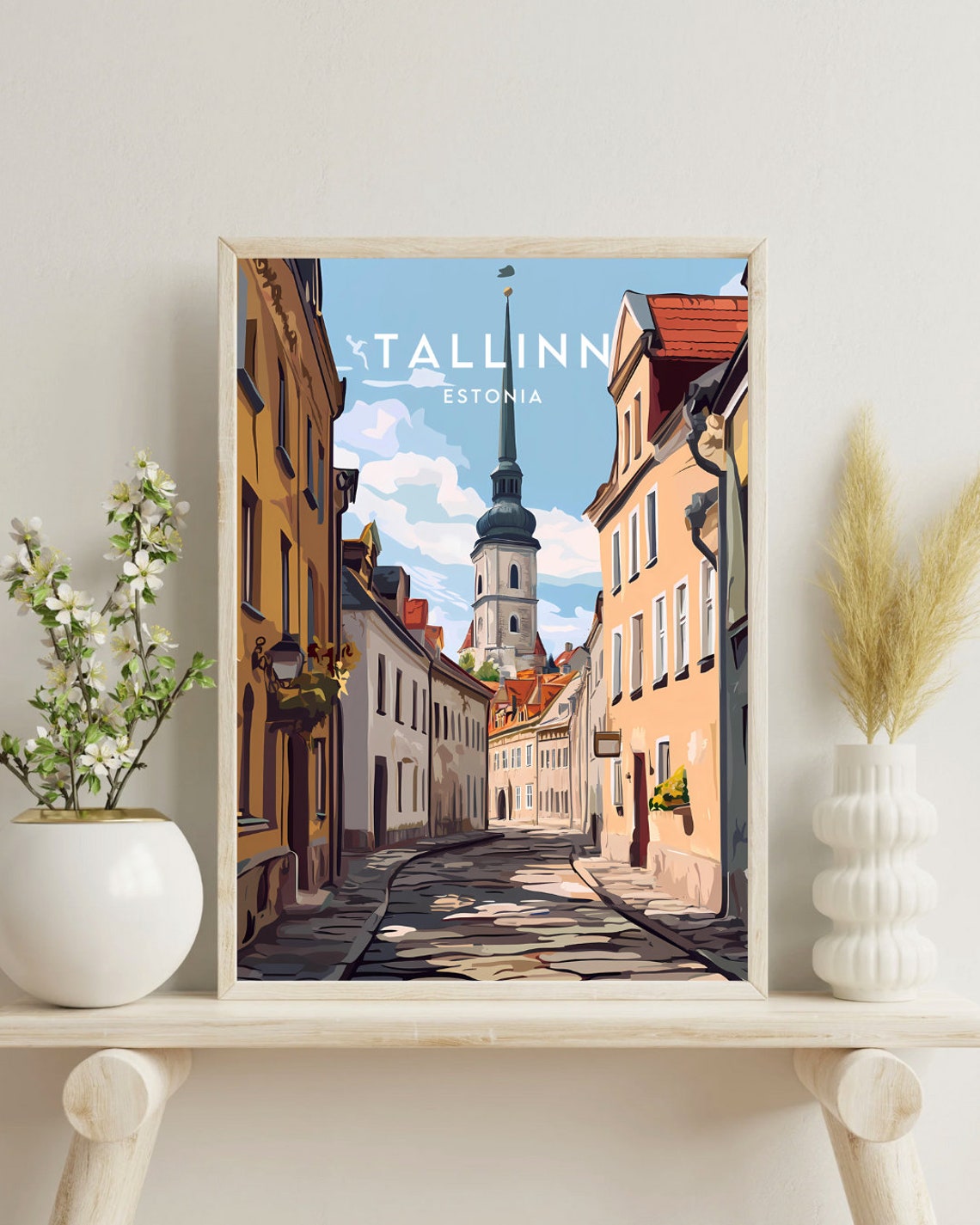 Tallinn Travel Print Estonia Tallinn Poster Estonia Poster Travel Wall Art Estonia Print Poster Estonia Europe Tallinn Wall Art - Image 4