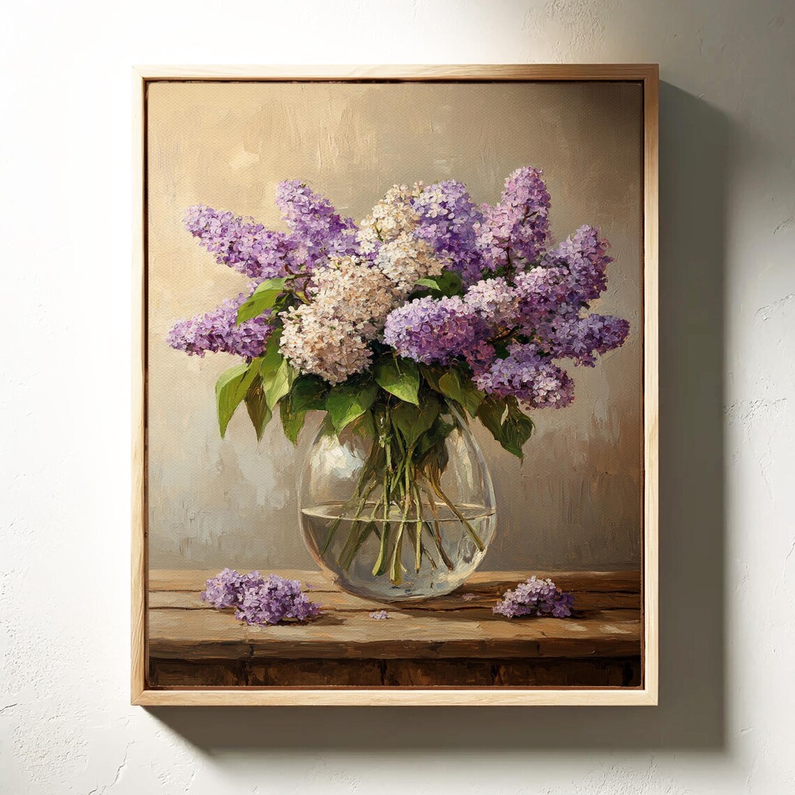 Lilac Floral Still Life, Vintage Botanical Art Print - Image 5