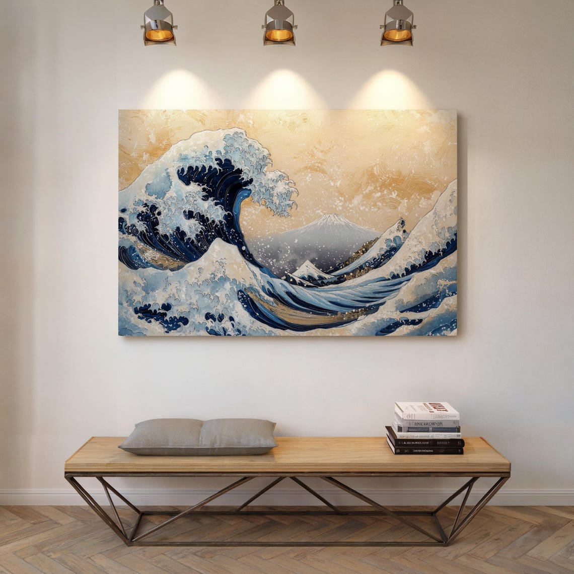 Great Wave Mount Fuji Japanese Ukiyo-E Classic Blue Wave Art Poster - Image 3