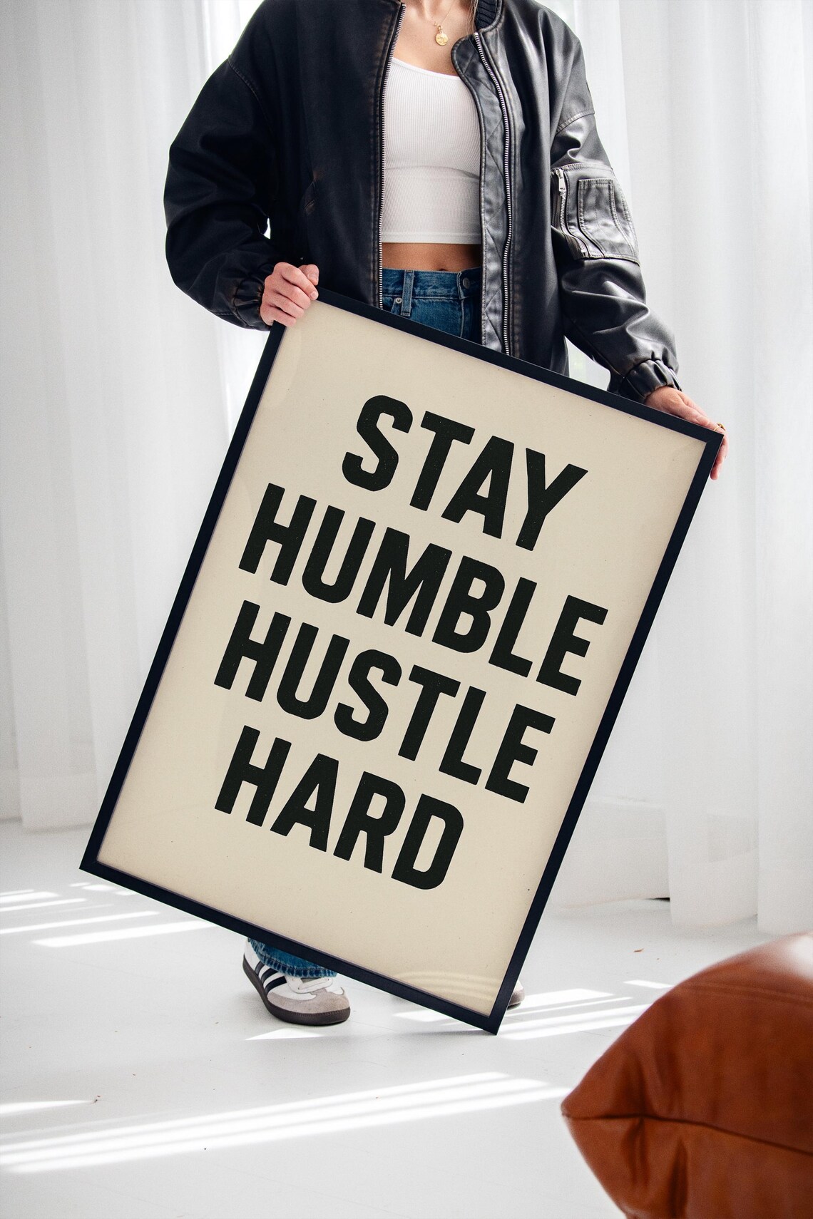 Stay Humble Hustle Hard, Motivational Quote Poster - Image 2