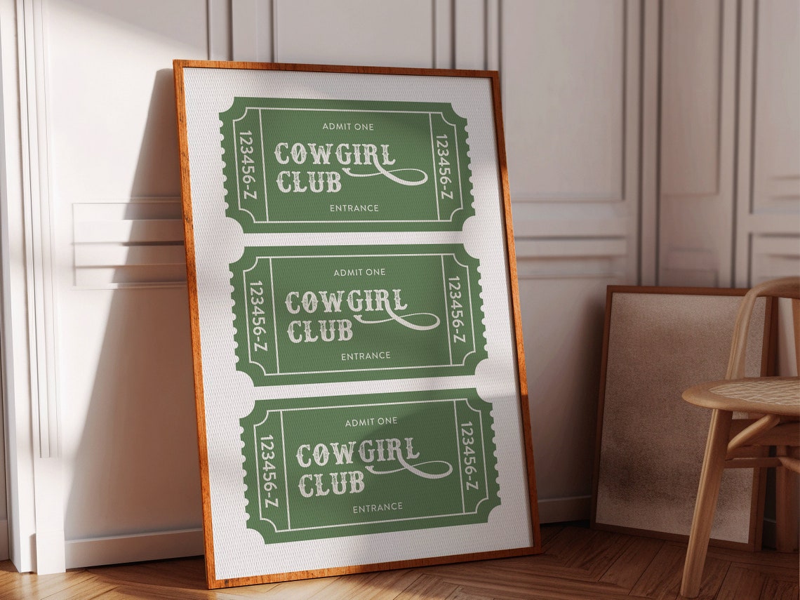Western Style Art Print Boho Minimalist Prints Modern Art Bohominimalistdecor Cowboy Art File