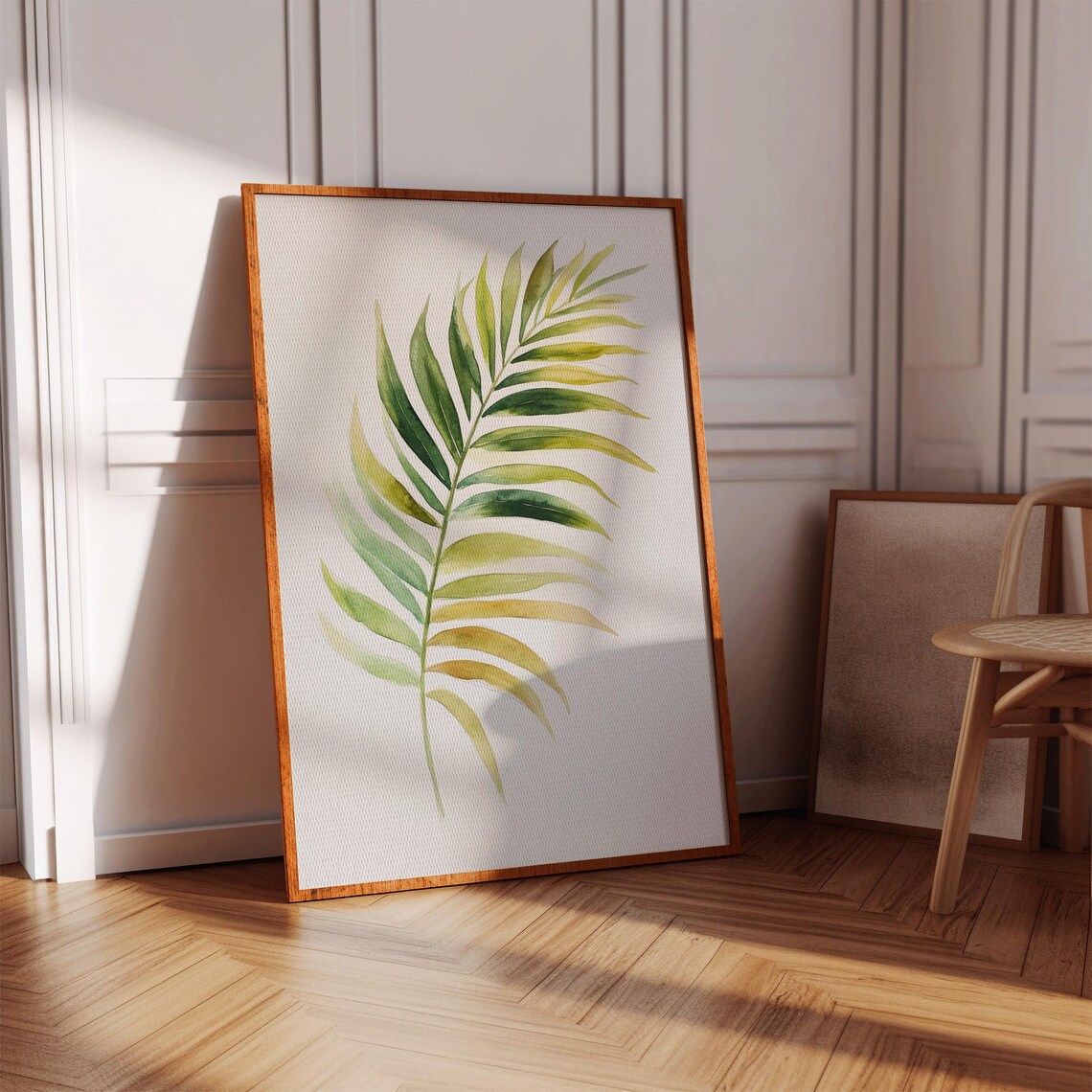 Palm Leaf Watercolor Art Print, Tropical Botanical - Image 4