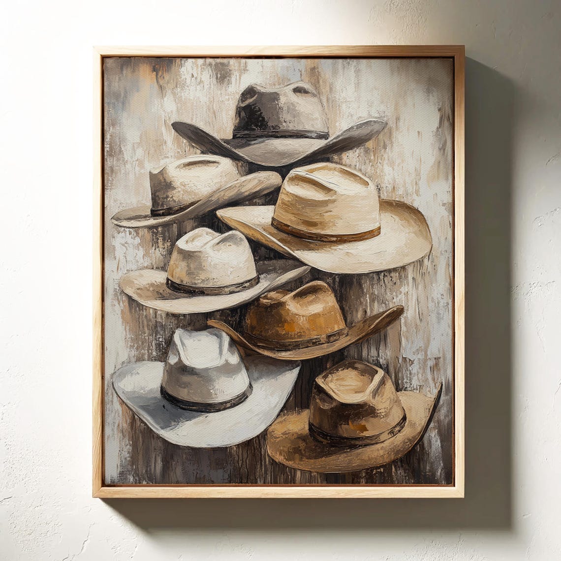 Cowboy Hats, Rustic Western Decor Art - Image 4